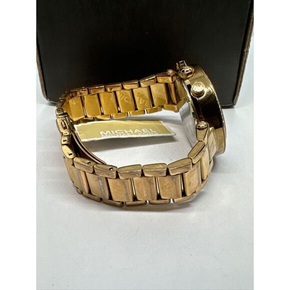 Michael Kors Parker MK5491 Women\'s Gold Stainless Steel Analog Dial Watch JNA203